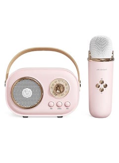 JOJOCAT Bluetooth mini speaker with microphone for kids pink 