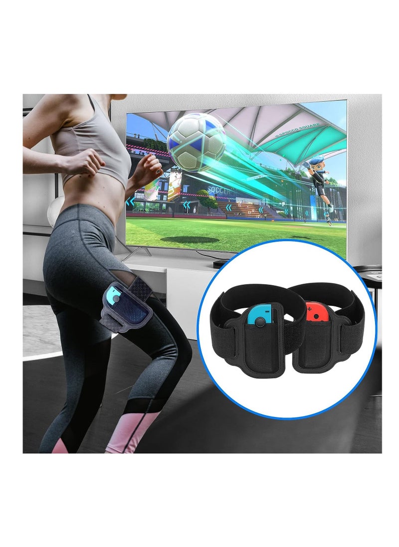 JYS 9 IN 1 Game Accessory Kits，for Nintendo Switch Sports ，For Switch Joy-Con,  Mario Tennis Ace Rackets +Golf Clubs for Mario Golf Super Rush Leg Straps for Ring Fit Adventure and Chambara Game Sword  - Image 4