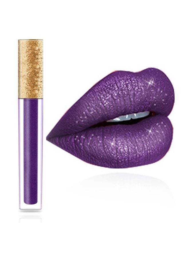Edanta Kilshye Matte Lipstick Long Lasting Waterproof Liquid Lipsticks Glitter Cream Lip Gloss High Pigment Lipstick Non Stick Cup Lip Makeup for Women and Girls Pack of 1 (Purple 11) - Image 2