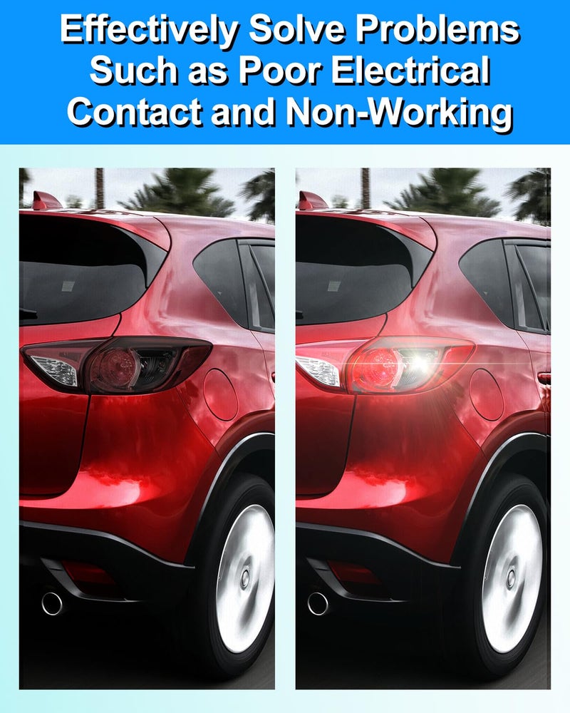 Rear Brake Light Socket: 2-Piece Heat-Resistant Durable Set - Plug-And-Play Brake Light Connector for Mazda 3 2004-2013 Mazda CX-5 2013-2015 - Image 4