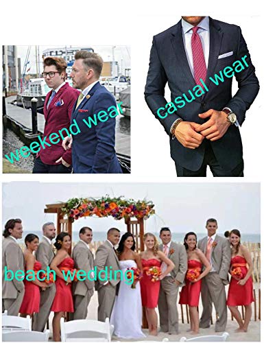 WITZROYS 100% Silk Ties for Men Handmade Neckties with Snowflakes Printed+Gift box … - Image 5