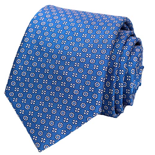 WITZROYS 100% Silk Ties for Men Handmade Neckties with Snowflakes Printed+Gift box … - Image 1