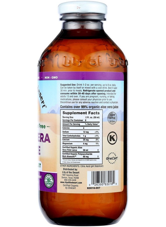 Lily Of the Desert Aloe Vera Juice Preservative Free  - Image 3