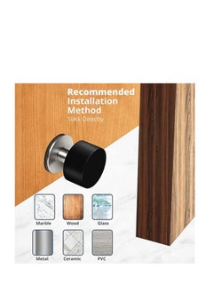 Oasisgalore 2-Pack Door Stops with Stickers, Self-Adhesive Door Stopper - Sound Dampening Door Bumpers for Home & Office Use  - Image 2