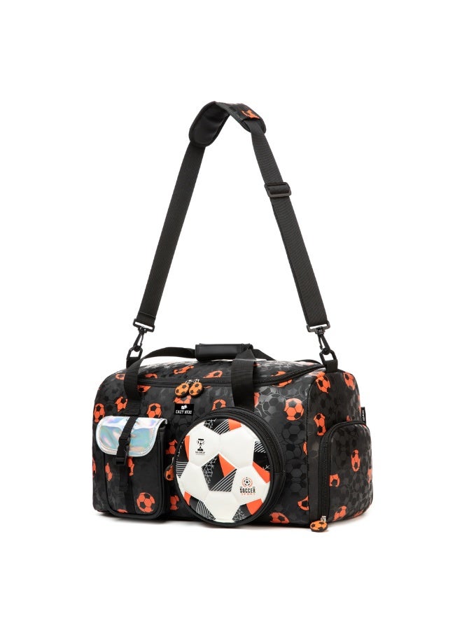 Eazy Kids Duffle Bag - Football - Black, 30L - Image 5