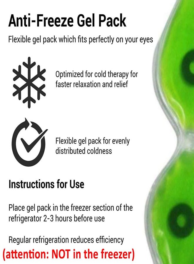 INEVER Aloe Vera Cooling Gel Sleeping Eye Mask for Eye Patches Remove Dark Circles Fatigue Cool Eyes Patch Pads Eye Care (pack of 2) - Image 5