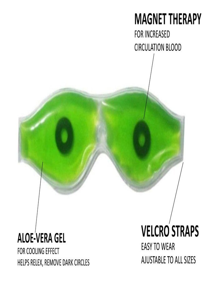 INEVER Aloe Vera Cooling Gel Sleeping Eye Mask for Eye Patches Remove Dark Circles Fatigue Cool Eyes Patch Pads Eye Care (pack of 2) - Image 4