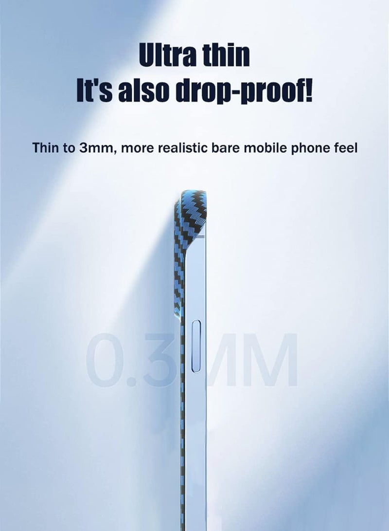 اووكاي جراب لهاتف iPhone 16 Pro، مصنوع من ألياف الكربون ومتوافق مع Magsafe، جراب واقٍ صلب للغاية بدون حواف ومضاد للصدمات بدرجة عسكرية (أسود) - Image 5