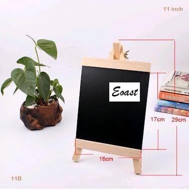 Eoast? Black Board with Easel Stand Pine Wooden Table Top Easel for Kids Learning|,Menu,Message Board|Welcome Sign|,Wedding D?cor, Blackboard Table Sign [ 12X23 CM ] [9"] - Image 2