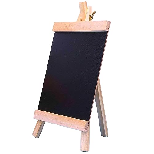 Eoast? Black Board with Easel Stand Pine Wooden Table Top Easel for Kids Learning|,Menu,Message Board|Welcome Sign|,Wedding D?cor, Blackboard Table Sign [ 12X23 CM ] [9"] - Image 1