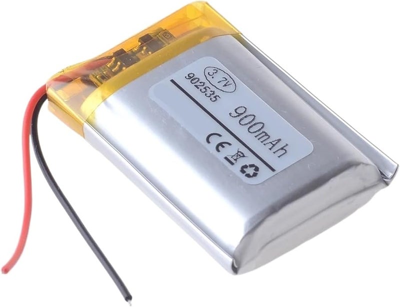 بطارية ليثيوم أيون 3.7 فولت 900 مللي أمبير في الساعة، قطعة واحدة، لسيارات التحكم عن بُعد والطائرات بدون طيار والألعاب - Image 2