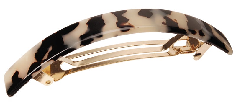France Luxe Narrow Rectangle Volume Barrette, Ivory Tokyo - Image 1