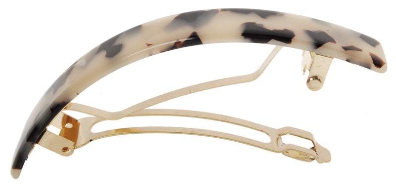 France Luxe Narrow Rectangle Volume Barrette, Ivory Tokyo - Image 4