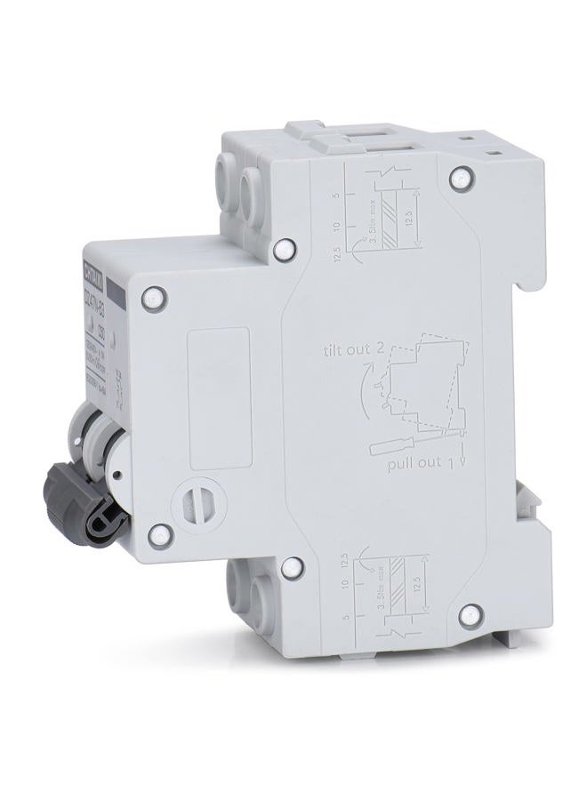 CHTAIXI قاطع الدائرة المصغر AC، 32A 120V/240V، 2 قطب، قاطع دائرة مثبت على سكة DIN، زناد حراري مغناطيسي، مفتاح فصل الطاقة الشمسية Mcb C32 - Image 2