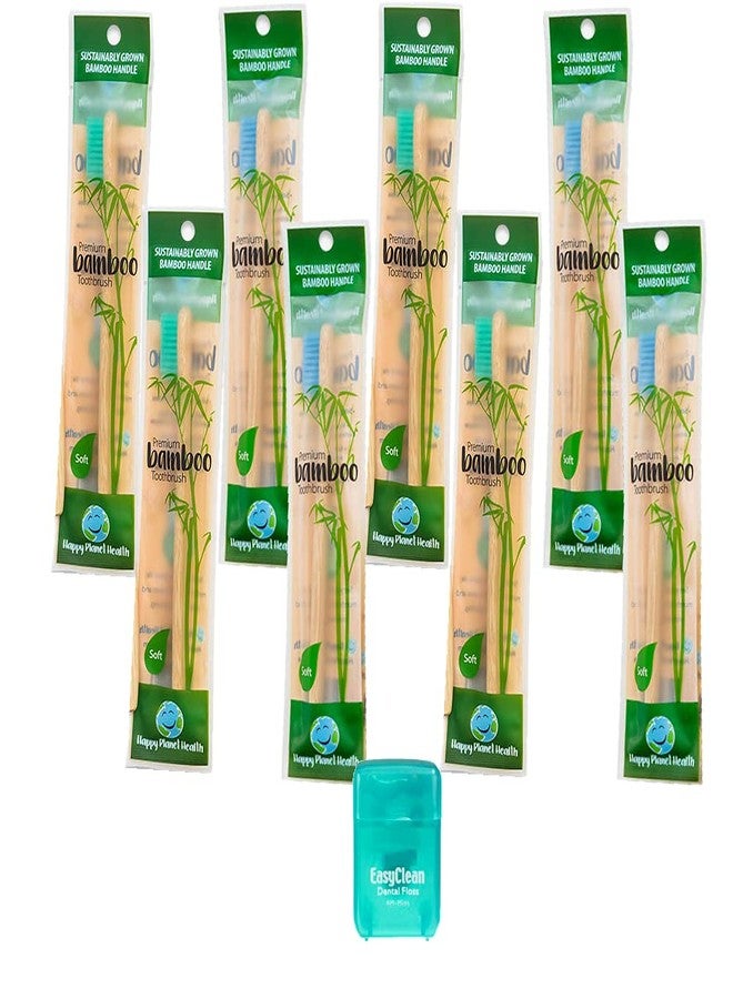 HDP Adult Bamboo Toothbrush Size:Pack of 8 with Bonus Color:Adult Bamboo - Image 1