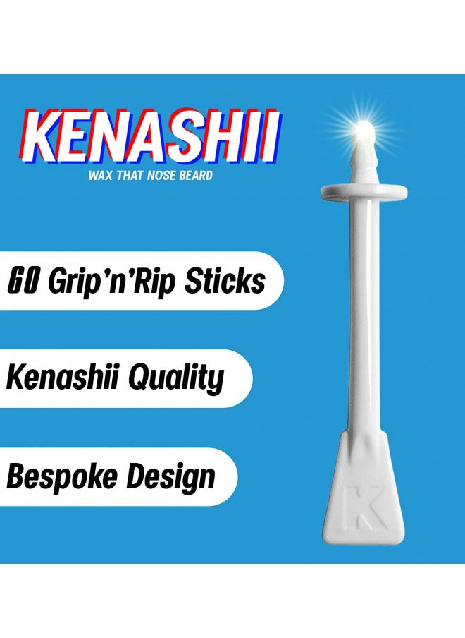 KENASHII - GripnRip Nose Waxing Sticks from Kenashii, Bespoke Nasal Wax Applicators for Easy and Effective Nose Hair Removal, Wax and Wipes Sold Separately - Image 1