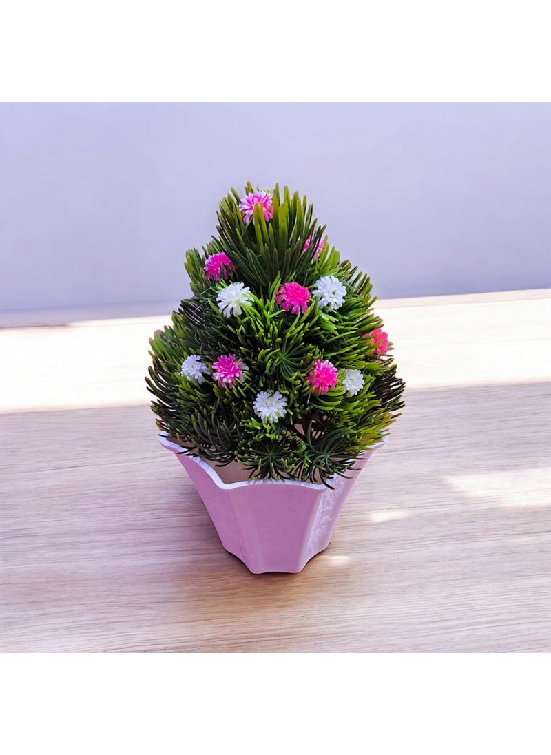 Generic Artificial Plant with Decorative Pot Small Faux Succulent for Indoor HomeOffice Decor No Maintenance Required Perfect for Shelves Desks and Tabletops Set of 1  - Image 3