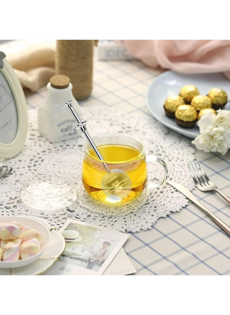 2 Piece Snap Ball Tea Strainer: Stainless Steel Tea Infusion Filter, , Fine Mesh for Loose Leaf Tea.