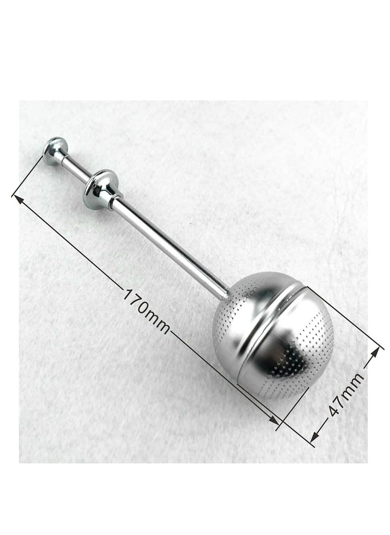 2 Piece Snap Ball Tea Strainer: Stainless Steel Tea Infusion Filter, , Fine Mesh for Loose Leaf Tea.