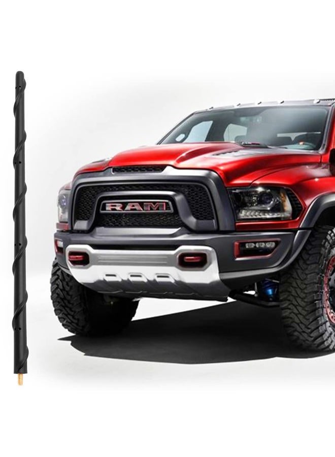 KSaAuto 13 Inch Antenna Compatible with Dodge RAM 1500 2500 3500 Ford F150 Accessories Replcement Pickup Truck Short Antenna - Image 1