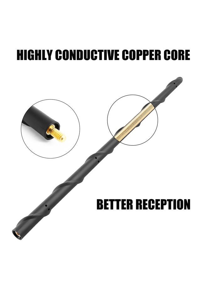 KSaAuto 13 Inch Antenna Compatible with Dodge RAM 1500 2500 3500 Ford F150 Accessories Replcement Pickup Truck Short Antenna - Image 5