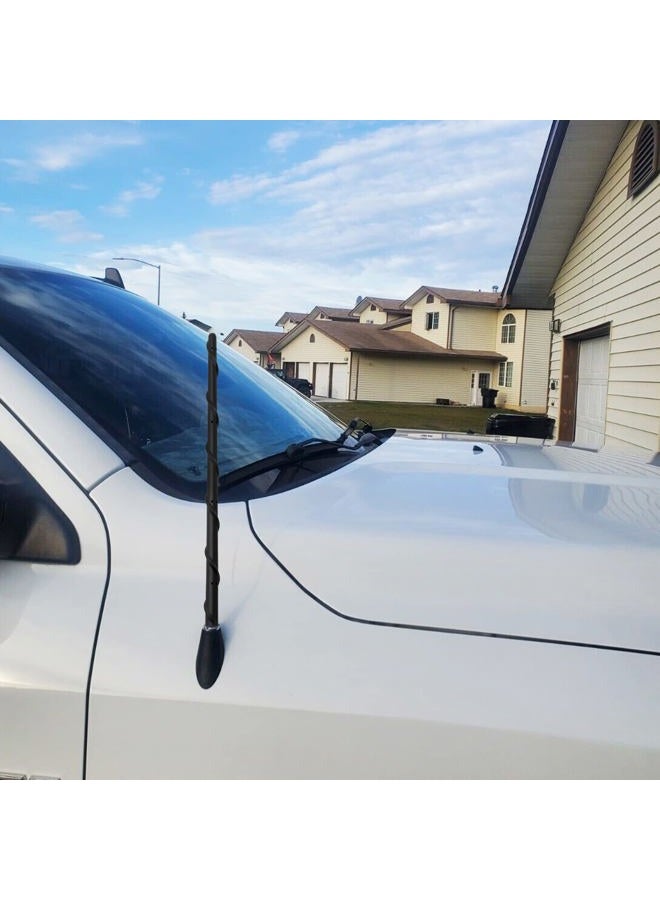 KSaAuto 13 Inch Antenna Compatible with Dodge RAM 1500 2500 3500 Ford F150 Accessories Replcement Pickup Truck Short Antenna - Image 2