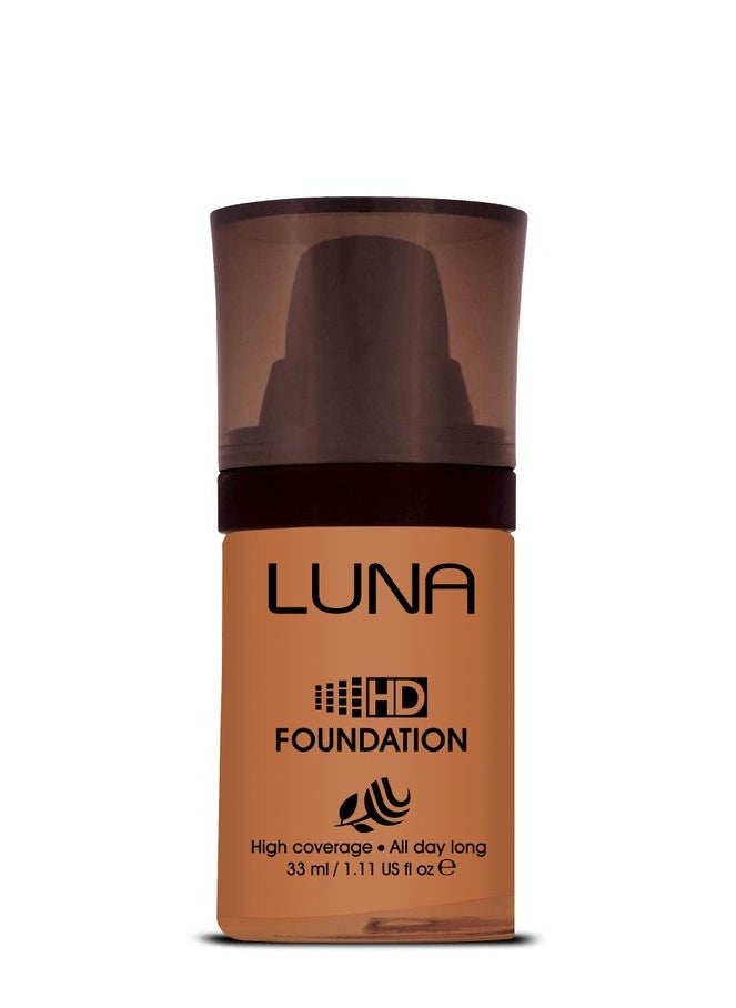 Luna - HD Foundation - High Coverage All Day Long - No : 74 - 33ml - Image 1