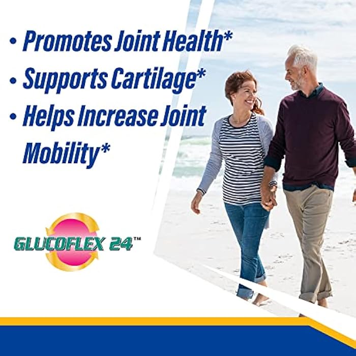 Glucoflex Glucosamine & Chondroitin Sulfate with MSM, 24 Hour Joint Support, Healthy Bones, Supports Healthy Mobility, 30 Servings, 120 Count - Image 4