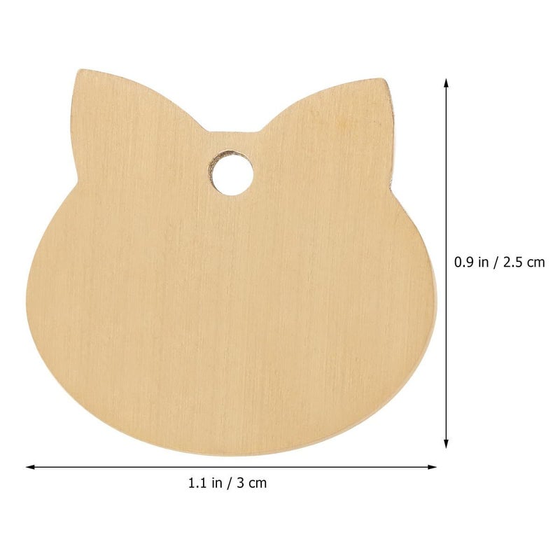 2 Stainless Steel Pet ID Tags Cat Dog Name Plates Large Anti-lost Charms - Image 3