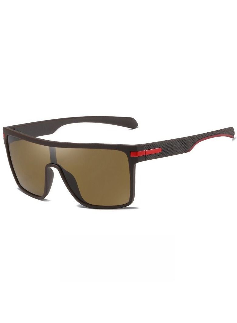 HDCRAFTER New Polarized Integrated Large Frame Sunglasses - Image 1