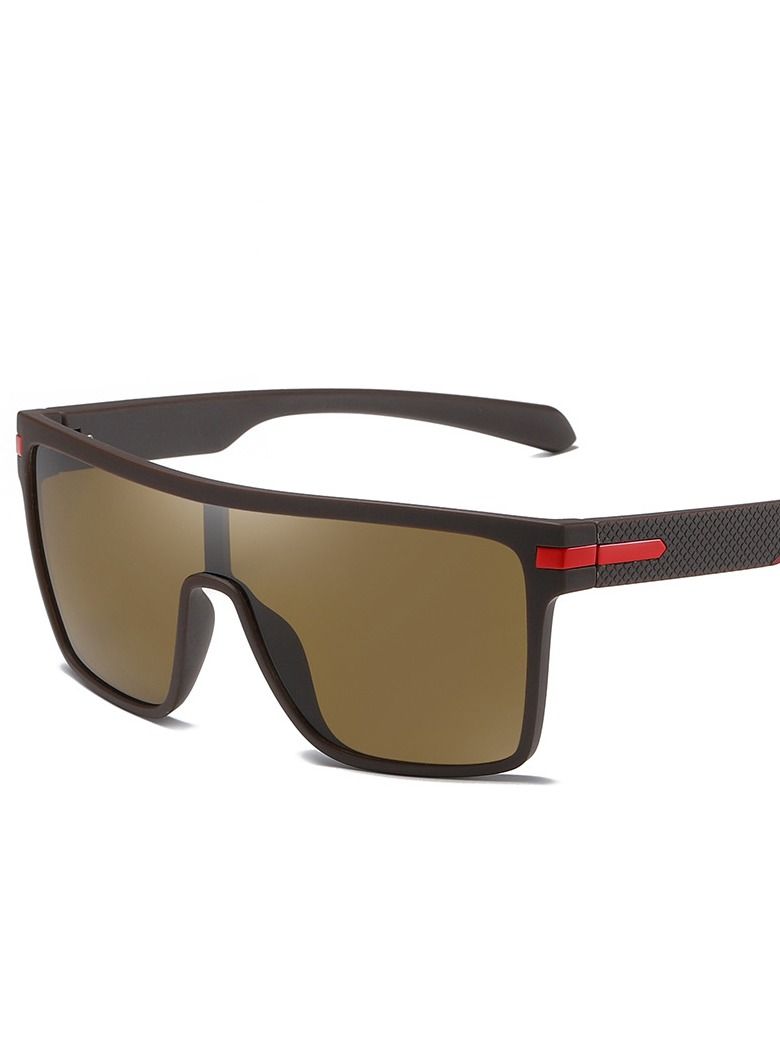 HDCRAFTER New Polarized Integrated Large Frame Sunglasses - Image 3