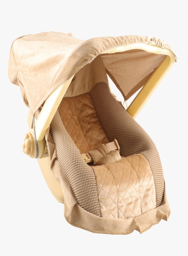 JoyRide DLX Carry Cot & Rocking Chair with Adjustable Handle & Mosquito Net| Large Canopy | 3-Point Safety Lap Belt | Double Cushioned Washable Seats - Image 1