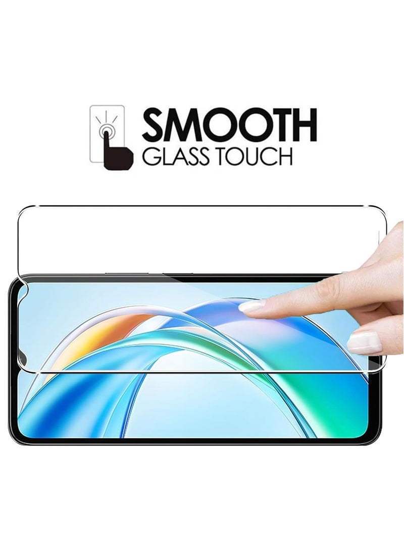 Muzz Screen Protector for Honor X6B 2024 [2 Pack]99.99% HD Full Coverage Easy Installation Round Edge Scratch Resistant Bubble Free 9H Hardness Premium Quality Tempered Glass Film Transparent - Image 3