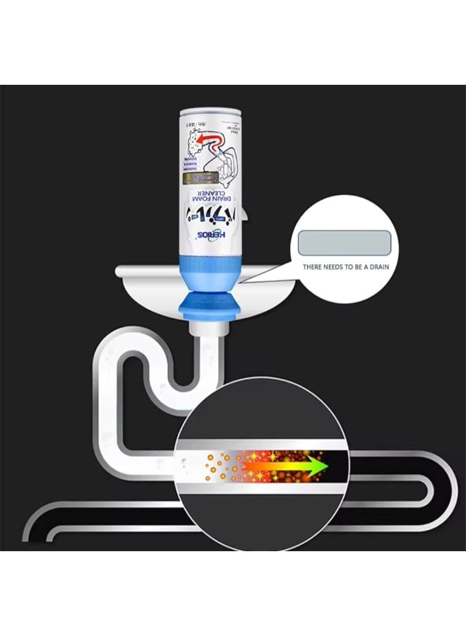 Attack منظف ومطهر رغوي فعال للمصارف والبالوعات – مزيل قوي للانسدادات والروائح (450 مل) - Image 2