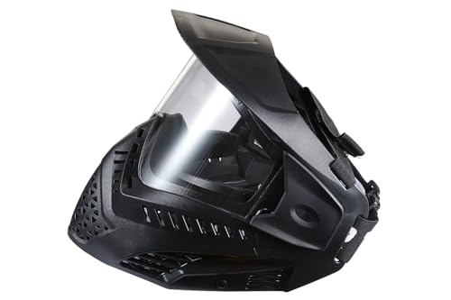 Lancer Tactical Full Face Airsoft Mask with Visor Black - Image 4