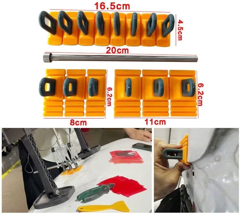CXGS Paintless Dent Repair Pull Tabs Car Dent Repair Tools Heavy Duty Dent Puller Kit Strong Auto Body Repair Dent Removal Tools Powerful Dent Remover Tool DIY Hand Tool for Dent Repair - Image 2