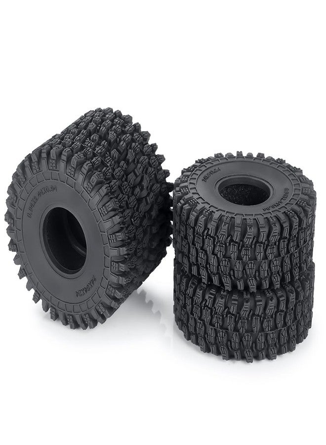 MOHERO 4Pcs RC Tires Terrain Rubber Tires for 1/18 Tra-xxa Trx4m Axial SCX24 RC Crawler Car Upgrade - Image 4
