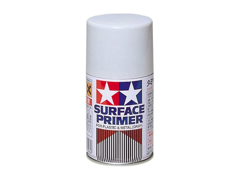 Tamiya America, Inc Surface Spray Primer: Gray, TAM87026 - Image 1