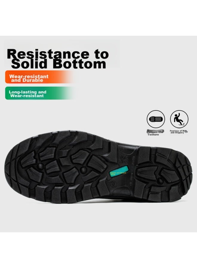 FUCHENG Safety Shoes For Men, Breathable Steel Toe Cap, Anti-Smashing, Anti-Puncture, Wear-Resistant, Protective Work Site Functional Shoes 366 Size 40 - Image 5