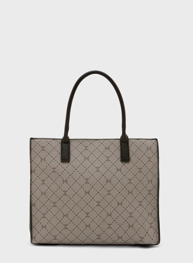 CARPISA Zip Closure Double Handle Tote