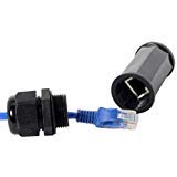 Cablecc cablecc Locking Waterproof CAT6 RJ45 Female to Female LAN Ethernet Network Extension Adapter Coupler 