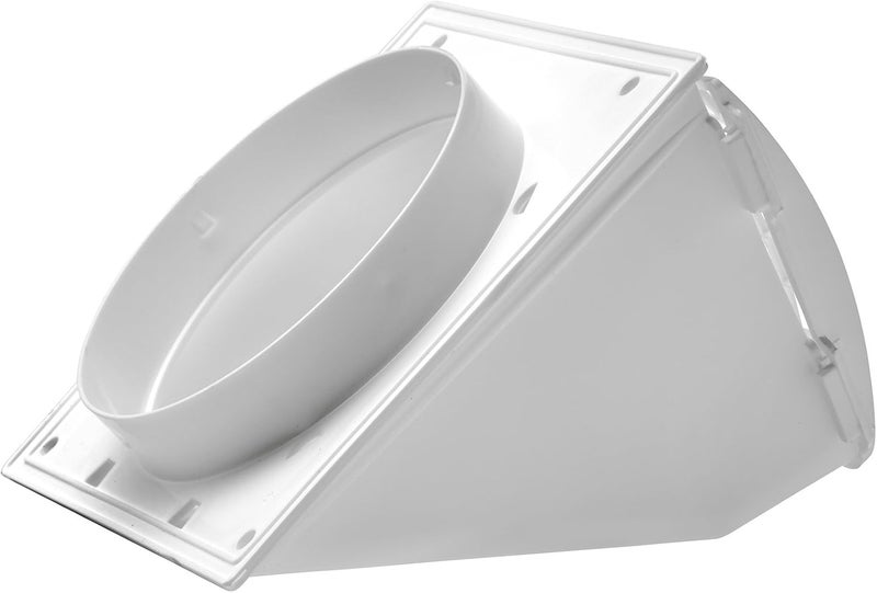 Lambro Industries 1471W Dryer Vent Hood with Removable Screen, 4 In., White - 531032 - Image 3