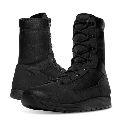 Danner Tachyon 8” Tactical Boots for Men - Ultralight Fast Drying Upper with Abrasion-Resistant Toe, Comfort Footbed, and Non Slip Traction Outsole, Black - 7.5 D - Image 1