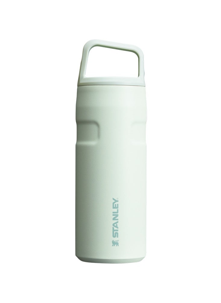 Stanley - Stanley ice flow water bottle with 473ml carrying cap with roll-up lid with wide opening and anti-leakage suitable for travel and sports- mist green - Image 1