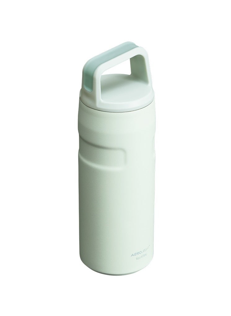 Stanley - Stanley ice flow water bottle with 473ml carrying cap with roll-up lid with wide opening and anti-leakage suitable for travel and sports- mist green - Image 1