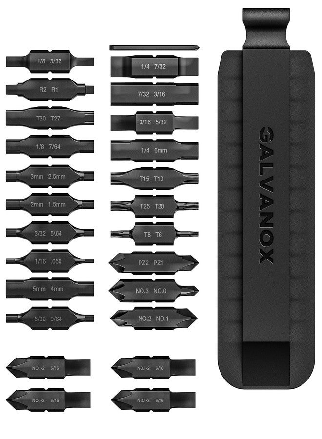 Galvanox Double Sided Bit Set Designed for Leatherman Multi-Tools, Flat-Bit Screwdriver Set with Holder (21 Pc Set + 4 Bonus Bits) - Image 1