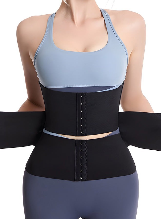 UETEEY Waist Trainer Workout Waist Cincher Trimmer Adjustable Workout Girdle Body Shaper Underbust Waist Corsets Tummy Control Hourglass Body Shapewear M - Image 1