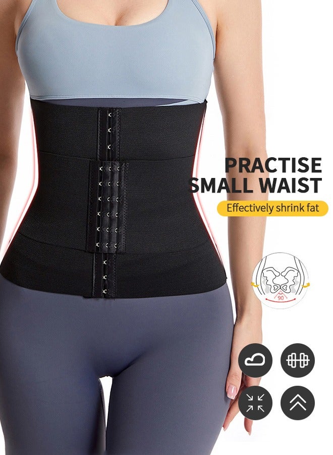 UETEEY Waist Trainer Workout Waist Cincher Trimmer Adjustable Workout Girdle Body Shaper Underbust Waist Corsets Tummy Control Hourglass Body Shapewear M - Image 4