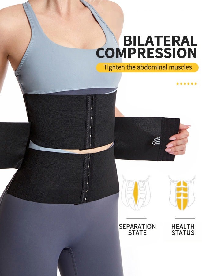 UETEEY Waist Trainer Workout Waist Cincher Trimmer Adjustable Workout Girdle Body Shaper Underbust Waist Corsets Tummy Control Hourglass Body Shapewear M - Image 5