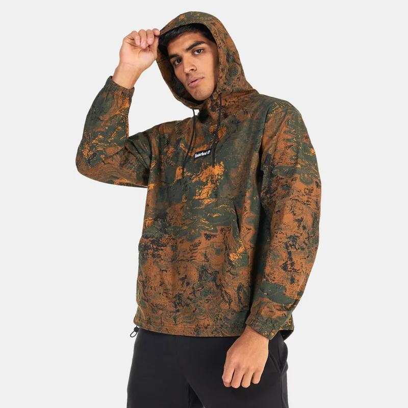 Timberland Men's Printed Lightweight Ripstop Anorak Jacket